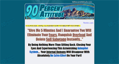 Desktop Screenshot of 90percentattitude.com